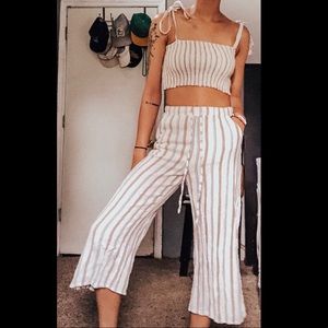 Striped two piece set